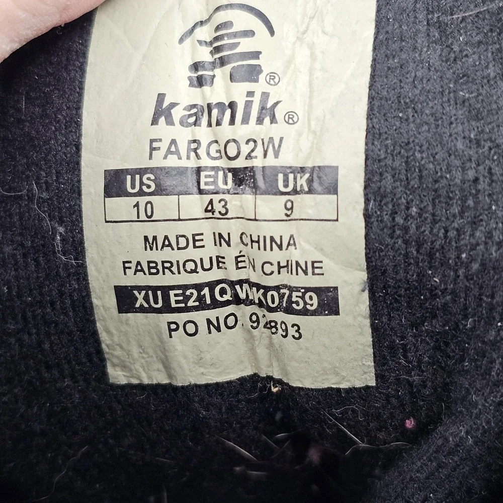 ❄️ Kamik Fargo 2W Winter Boots — Men's Size 10 ❄️